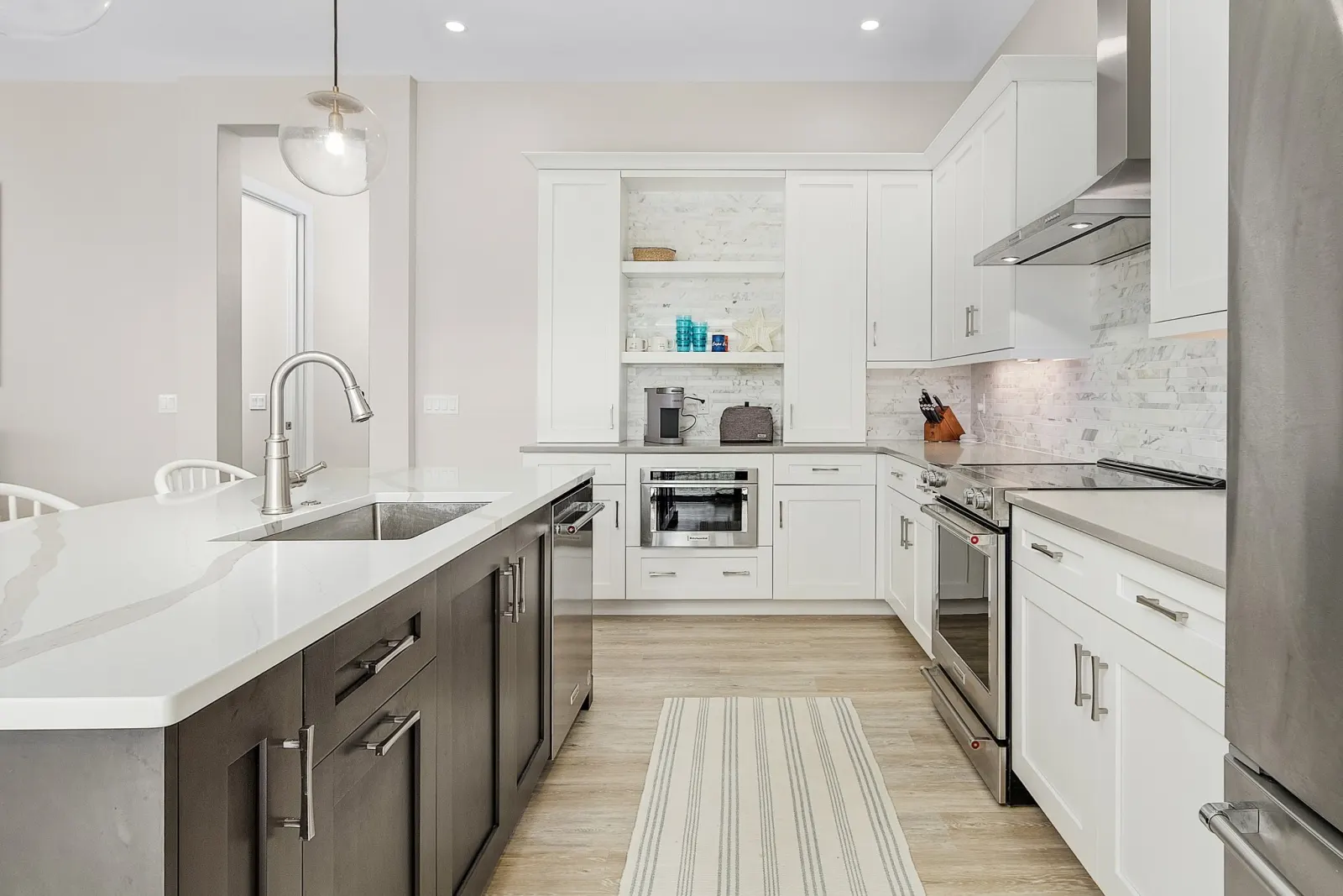 Kitchen nook view at The Ibis, a custom home built by Marvin Homes in Cape Coral, Florida
