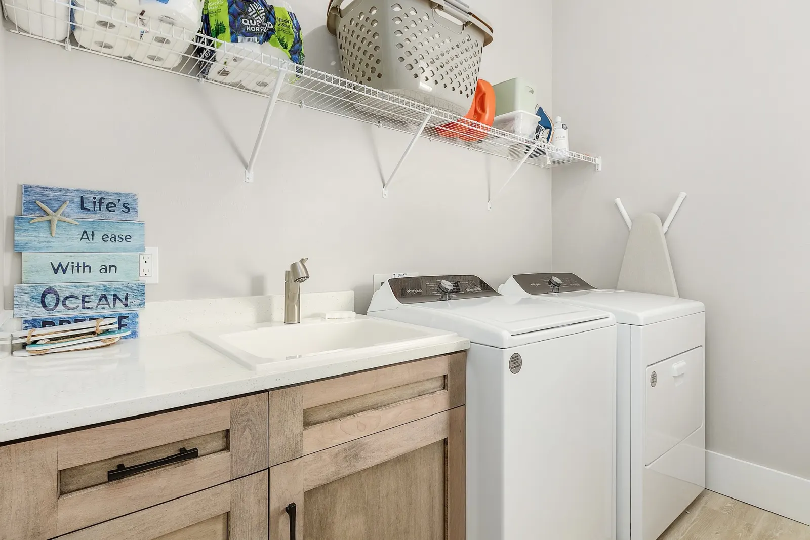 Laundry at The Ibis, a custom home built by Marvin Homes in Cape Coral, Florida