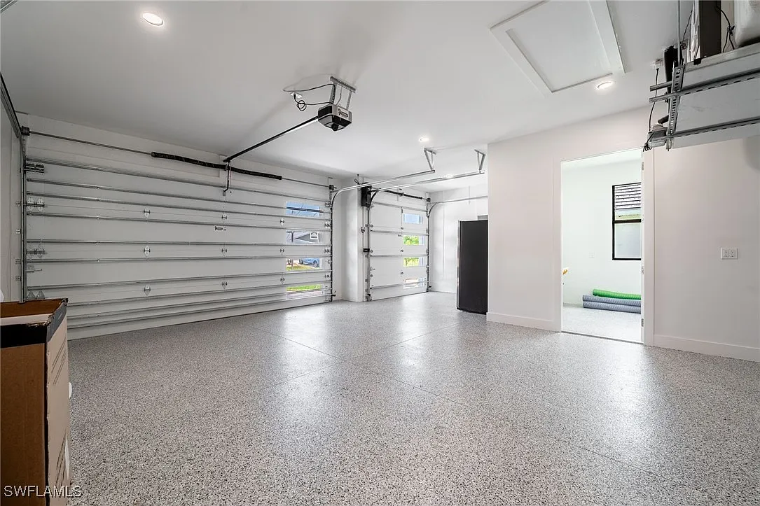 Garage at Sturgeon's Landing, a custom home built by Marvin Homes in Cape Coral, Florida
