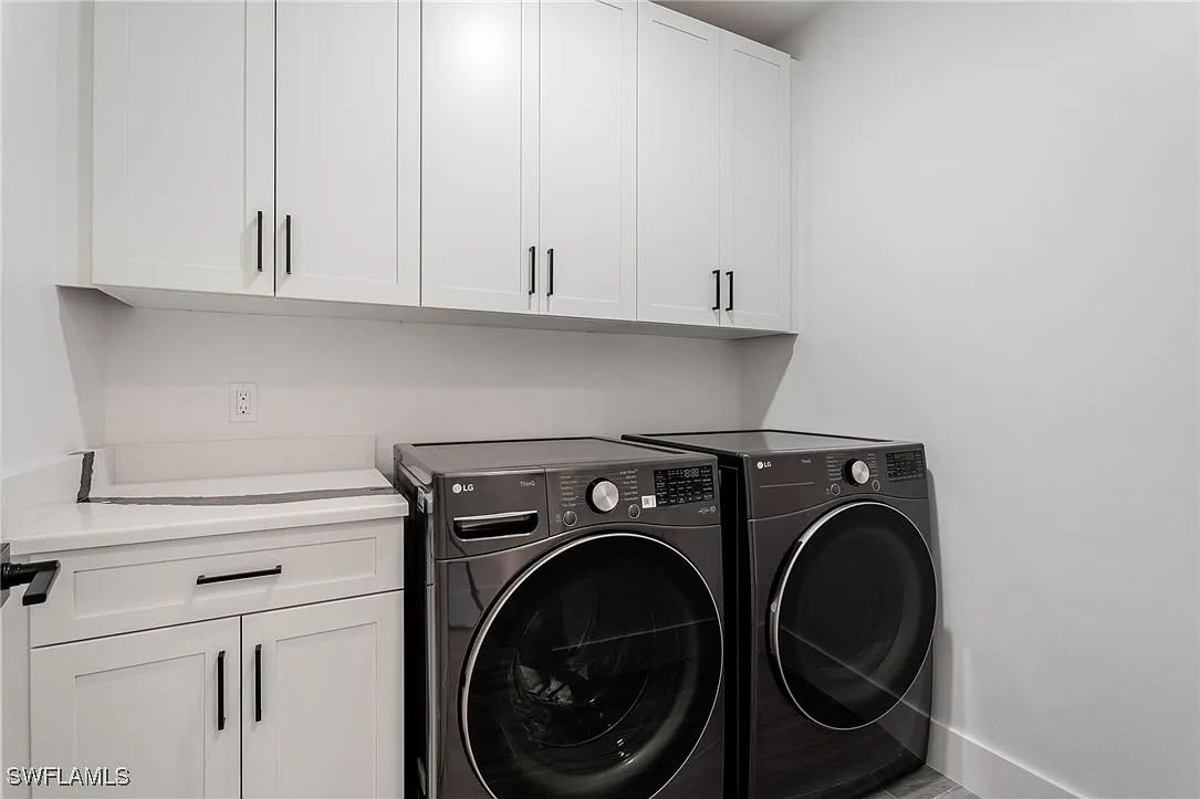 Laundry at Sturgeon's Landing, a custom home built by Marvin Homes in Cape Coral, Florida