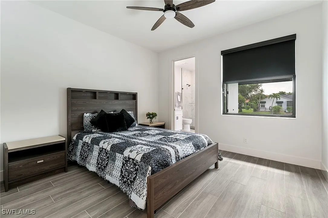 Third bedroom ensuite at Sturgeon's Landing, a custom home built by Marvin Homes in Cape Coral, Florida
